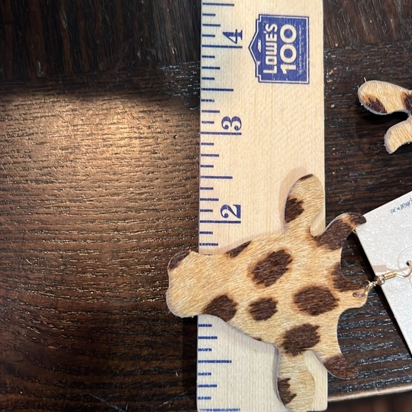 STEER HAIR-CALF earrings - Picture 5 of 5